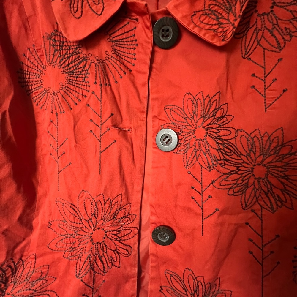 Vintage Embroidered Flower Jacket - image 3